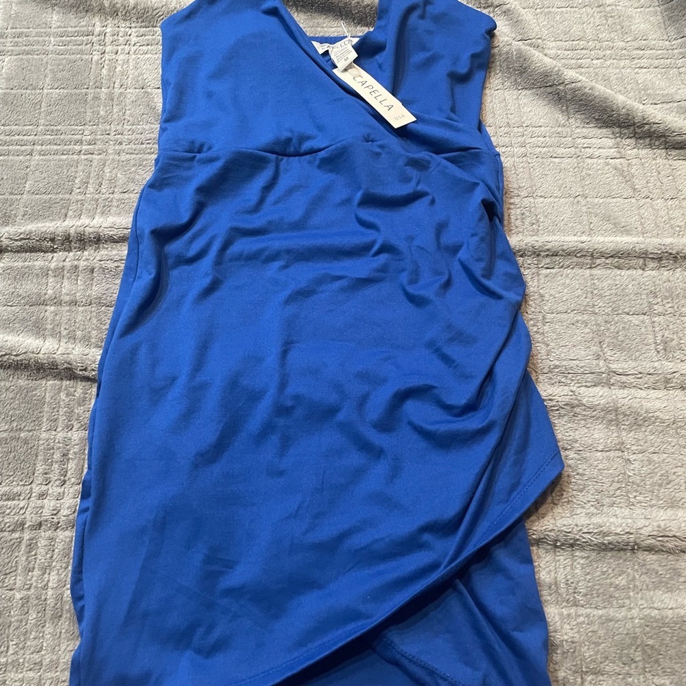 Chic Royal Blue Mini Dress